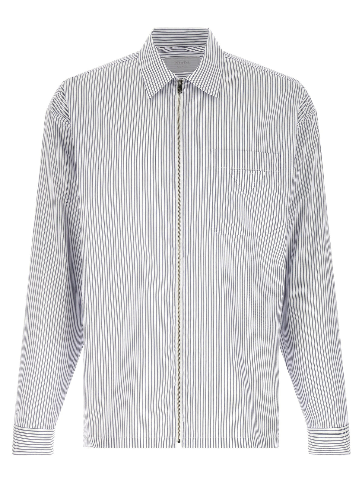 Zip striped shirt