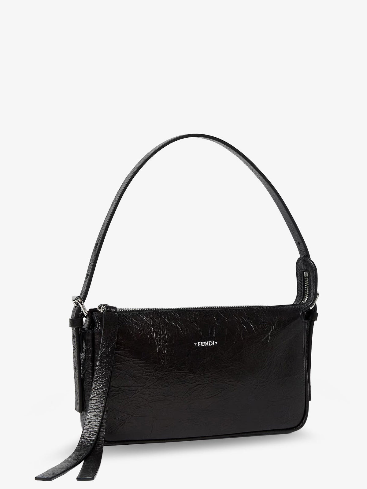 Zip Top Small vintage-effect leather shoulder bag 3