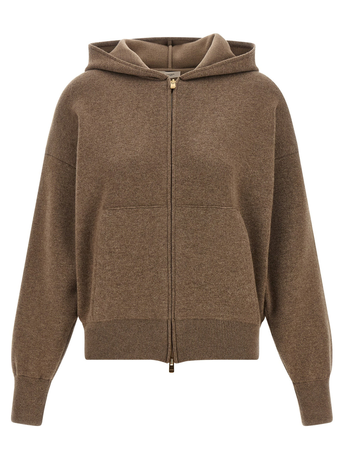 Zipped hooded sweater